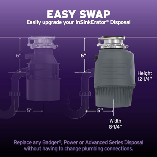 Image of INSINKERATOR Evolution .75HP LED Garbage Disposal & Antimicrobial Flange | 3 /4 HP, Advanced Series, Continuous Feed Food Waste Disposer, Odor-Fighting LED Flange​, 9-Year Limited Warranty, Septic Safe