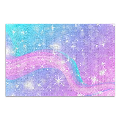 Arco Iris Brillo Estrella Flash Puzzle 500 1000 Piezas Rompecabezas Adultos Juguetes Juego de...