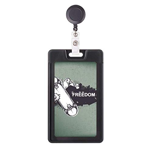 Porte-badge rétractable Hip-Hop Freedom motif monstre et cordon robuste