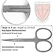 3 Swords Germany - brand quality STAINLESS STEEL INOX CURVED CUTICLE SCISSORS (1 PIECE) with case for manicure pedicure - nail care by 3 Swords - Made in Germany
