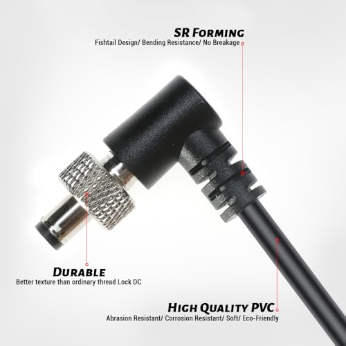Cable D-Tap a DC con bloqueo para dispositivos de vídeo PIX-E7 y Atomos 3