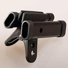 Stick holder with clip to attach on 2 holders Easy to grab Black colour holder Plastic Material