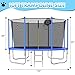 Tranpoline 8FT 10FT 12FT 14FT 16T Tranpoline for Adults/Kids with Safety Enclosure -Recreational Tranpolines with Ladder and Basketball Hoop-Outdoor Tranpoline for Kids,Capacity 300-1000lbs