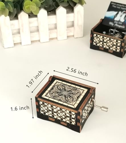 Micteney Ich Liebe Dich Geschenke für Frauen,Spieluhr Jahrestag Geschenk für sie,Holz-Spieluhr Pinguin männer