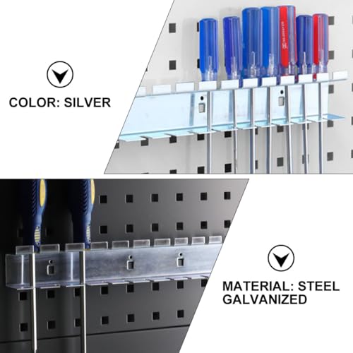 Estante para almacenamiento de tornillos resistente SHINEOFI con percha mural 7