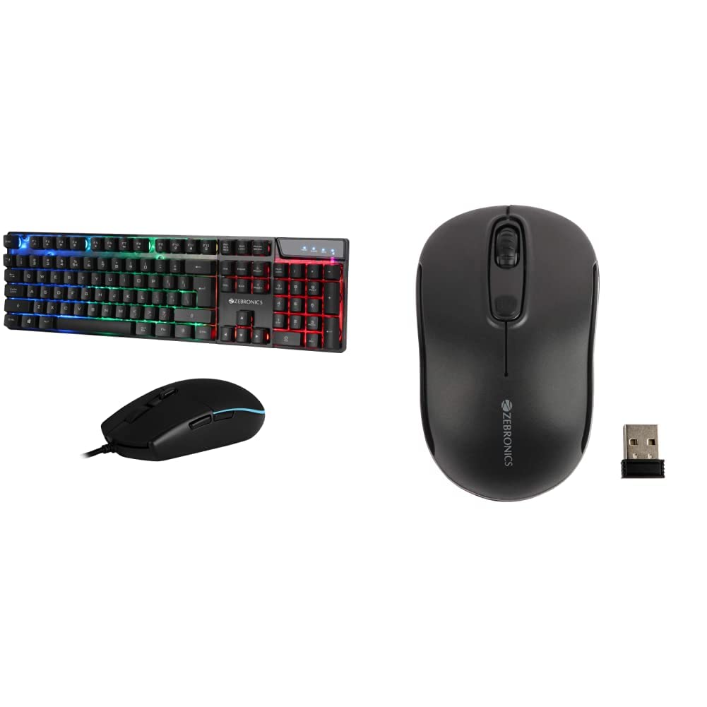 Amazon.in Buy Zebronics ZebWar Gaming Keyboard and Mouse Combo & Zeb