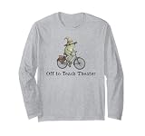 Off to Teach Theater Funny Meme Frog Teacher Back to School Long Sleeve T-Shirt
