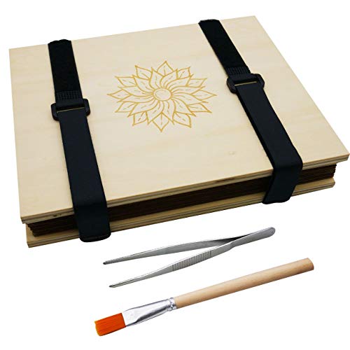 Flower Press Kit Art Set Dried Flowers Leaf Press Plant Tool Set Handicrafts Outdoor Learning 6 Layers Nature Press Kit Including Instructions #TOP1