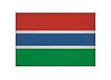U24 Aufnäher Gambia Fahne Flagge Aufbügler Patch 9 x 6 cm