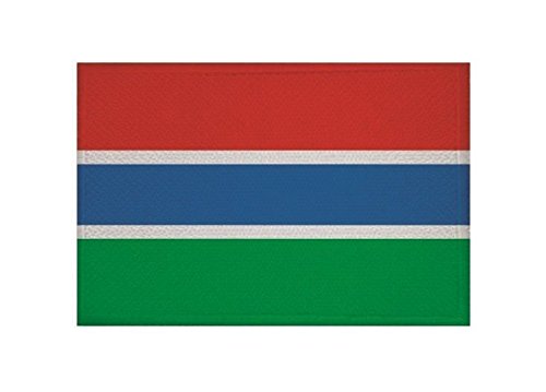 U24 Aufnäher Gambia Fahne Flagge Aufbügler Patch 9 x 6 cm