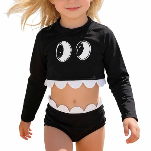 Maillot de bain fille 3 pièces avec fermeture éclair pratique pour piscine