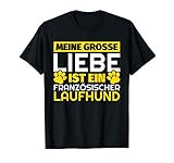 Französischer Laufhund Dreifarbig Geschenke lustig T-Shirt