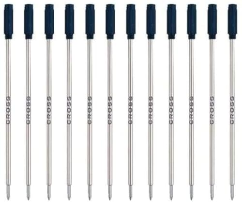 Cross Ballpoint Pen Refill 12-Pack Black Medium