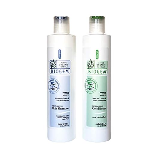 Dr ROSS' BIOGEM Clinically Proven Hair Loss Hair Care Set: Shampoo, Conditioner 10 Ounces for Normal Scalp Safety, Efficacy Test 100 Percent Stopped Balding by FDA, QVC Certified Lab
