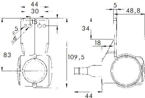 PROPLAST 40109004 2x Seitenmarkierungsleuchte weiß Rot gelb