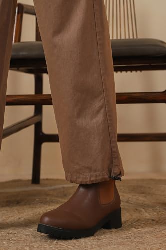 Image of FYLTR Women's Cargo Utility Trouser - 100% Cotton | Adjustable Hem | Drawstring Closure | Utility Pockets | Trousers for Women