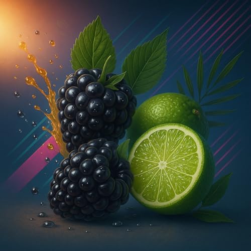 Concentré mûre-citron vert Mystic Lime Sasami 100ml arôme fruité haute concentration - 3