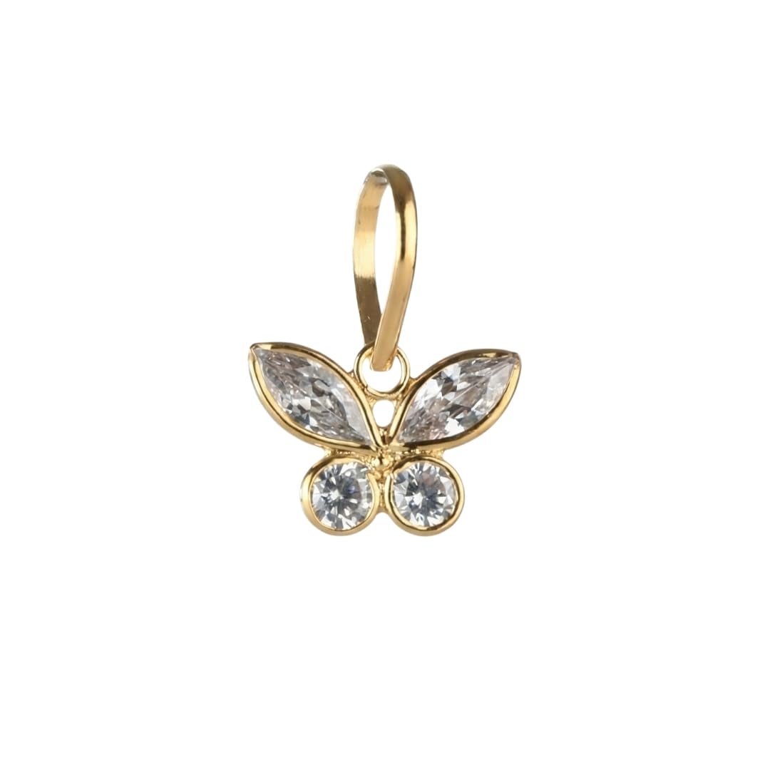 14k Hallmark Gold Butterfly Pendant for for Kids, Girls & Women Economical Beautiful Lightweight for Wedding, Birthday Gift-image-10