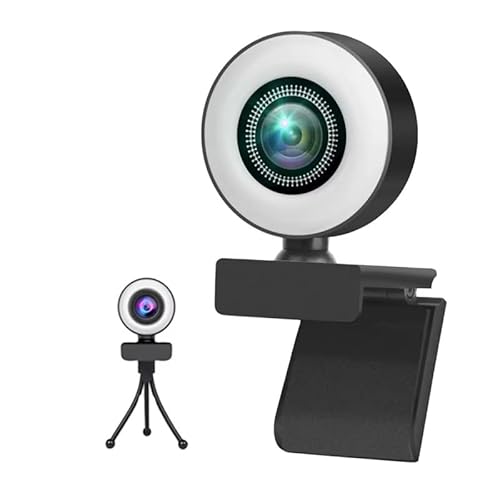 WEBDARAZ Webcam with Light Full HD 4K 1080P Web Camera