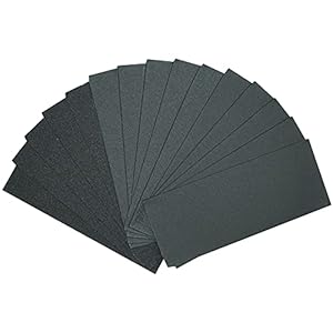Lamondre Schleifpapier Set 30 Stück,Körnungen 1000 2000 3000,Nass und Trocken für Schleifen und Polieren von Holz,Metall,Automobil,Glas,9 x 3,6 Zoll