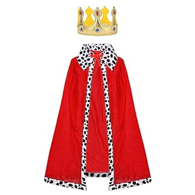 AOOWU Disfraz Rey Adulto, 2pcs Disfraz Medieval con Capa Rey Adulto y Corona Rey, Capa Halloween Adulto Terciopelo, Disfraz Halloween Mujer Hombre de Carnaval Cosplay Fiesta Actuación Escenario 120cm | Ya disponible en tu tienda friki favorita! En mundofriki.es! AOOWU Disfraz Rey Adulto, 2pcs Disfraz Medieval con Capa Rey Adulto y Corona Rey, Capa Halloween Adulto Terciopelo, Disfraz Halloween Mujer Hombre de Carnaval Cosplay Fiesta Actuación Escenario 120cm | Ya disponible en tu tienda friki favorita! En mundofriki.es!