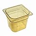 Rubbermaid FG200P00AMBR Ninth Size Multi-Use Hot Food Pan, 5/8 Quart
