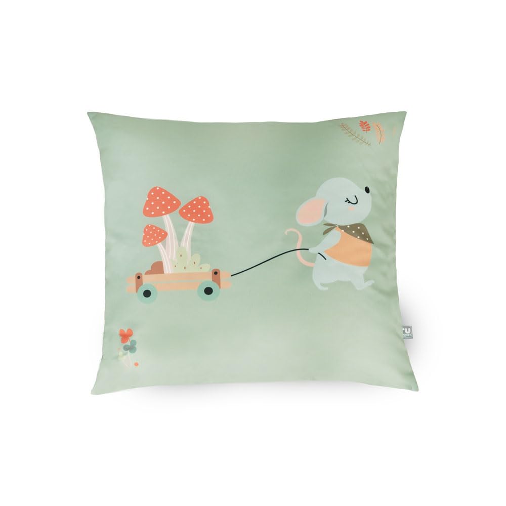 rucomfy Beanbags Floor Cushion, Water Resistant Pre-Filled Soft Seat, Durable Strong for Kids Reading Corners or Playtime Machine Washable Fabric - Forest Friends โ image 1