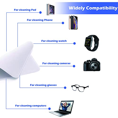 image for Inscool 2 Pack Polishing Cloth for Apple, Microfiber Cleaning Cloth, S