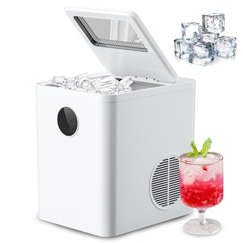 Máquina de hielo de 1,5 L para oficina y cocina con dos tamaños de cubito