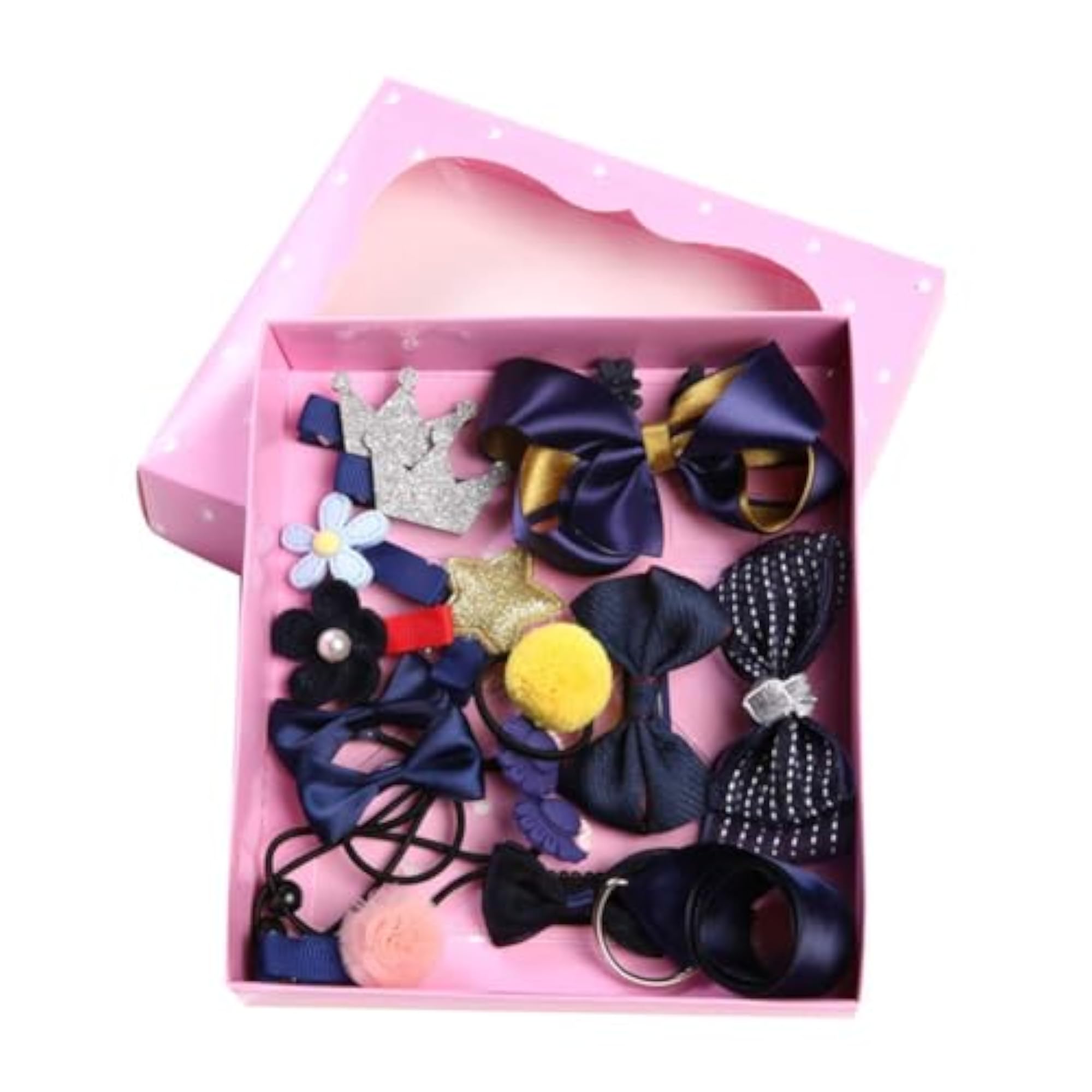 Kids' Mix Style Headwear Set, Ribbon Bow Clips