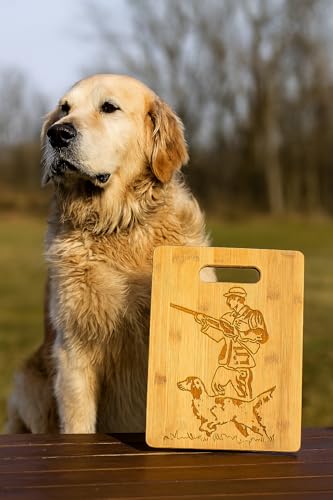 Tabla de Cortar Decorativa con Diseño de Perro Cazador y Labrador (29.21 cm por 21.59 cm) miniatura 5