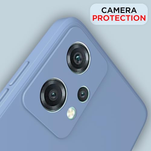 Image of Outlouders Back Cover for OnePlus Nord Ce 2 Lite 5G | Camera Protection | Durable Soft Matte Silicone Bumper Case (Aqua Blue)