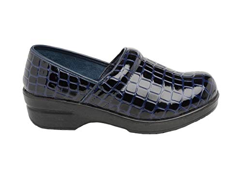 Image of CUSHIONAIRE Women's Claire Slip-On Clog, Vegan Leather, Memory Foam, Lightweight Comfort Clog with 1.5-Inch Heel