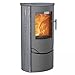 Produktbild Lotus LO-297 Prio 5 Kaminofen Grau/Indian Night, Rauchabgang hinten/A