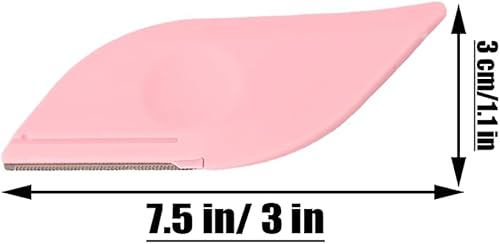 Miniatura 2 de Maquinilla de afeitar para cejas, 6 unidades, con forma de hoja, multiusos, para uso corporal de mujeres