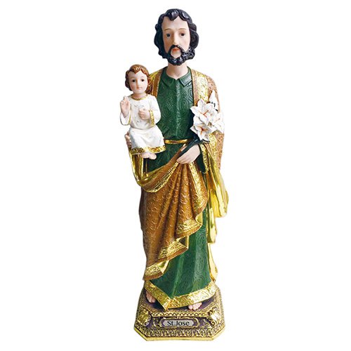 Estatua decorativa de San José de 5 pulgadas miniatura 2