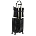 Kenneth Cole REACTION Madison Square Lightweight Hardside Chevron Expandable Spinner Luggage, Black, 2-Piece (20