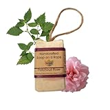 Soap on a Rope - Patchouli Rose - Plastic Free - Vegan - Palm Free Handmade in Devon uk - The Natural Spa Natural soap bar for Men and Women
