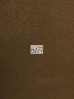 Microfiber Suede Upholstery Fabric DIY Jeans Shoes Couches Drapes Accessories!! (Brown, 1 Yard)