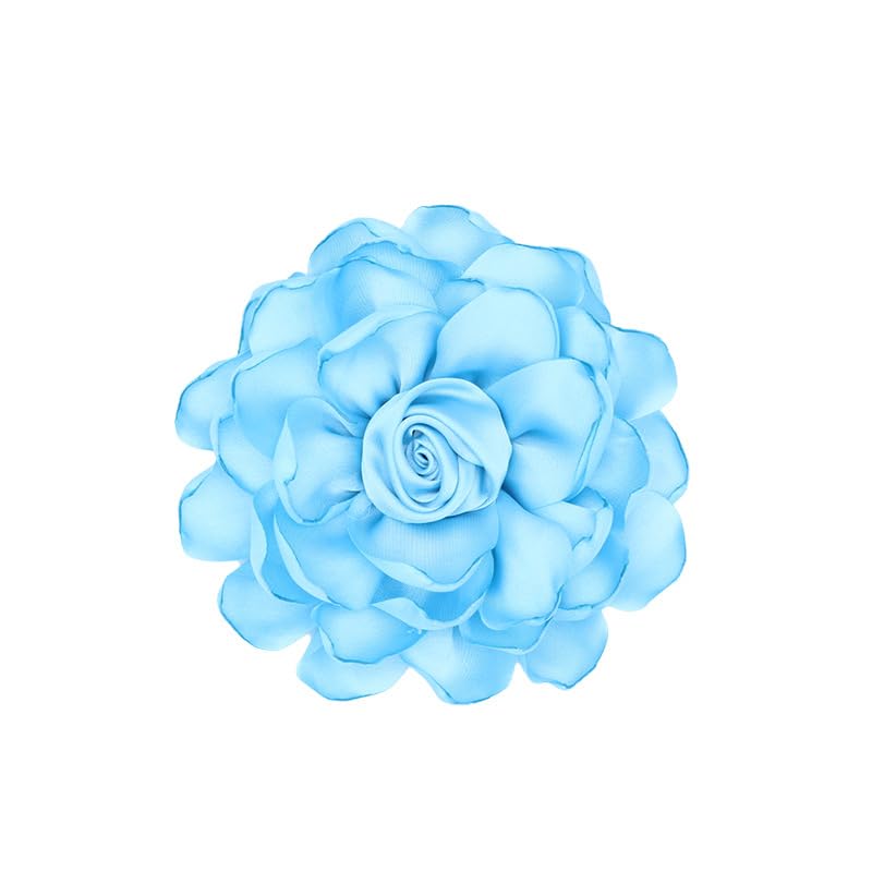 Image of Rose Brooch and Pin for Women Elegant Delicate Flower Pin Shawl Clip Duck Beak Clip for Women's Dress Banquet Party Jewelry Gift