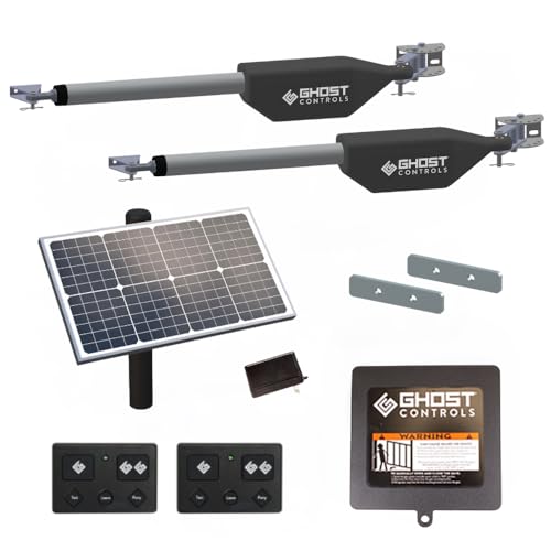 Image of Ghost Controls Pro Dual Solar Automatic Gate Opener with 30W Solar Panel Bundle