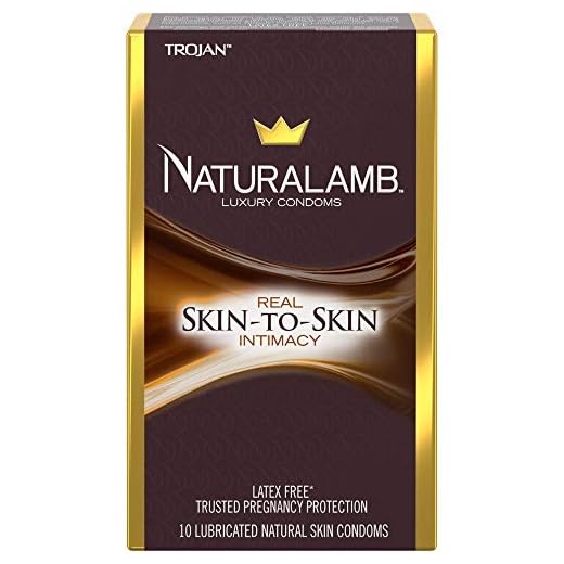 TROJAN NaturaLamb Luxury Latex-Free Condoms, 10 Count