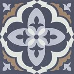 Peel and Stick Floor Tiles Self Adhesive Floor Tile, Vinyl Flooring Vintage Blue Waterproof Easy to Use, for Living room Bathroom Corridor 30x30 10pcs(0.9㎡)