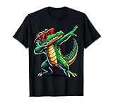 Dabbing Crocodile with Sunglasses Alligator Animal T-Shirt