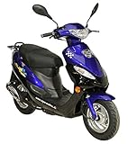 Haupt- und Seitenständer ROLLER GMX 450 MOKICK 45 KM/H BLAU 2,1 KW / 2,9 PS/LUFTGEKÜHLT/ALUFELGEN/GEPÄCKTRÄGER/SCHEIBENBREMSE/TELESKOPGABEL HYDRAULISCH/AB 16 JAHREN