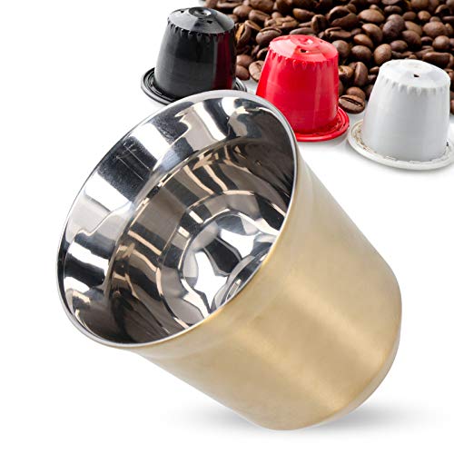 Taza de Té, Taza de Café, Vajilla de Acero Inoxidable 304 Exquisito Accesorio de Cocina sin Tiradores de Doble Pared… - Imagen 6