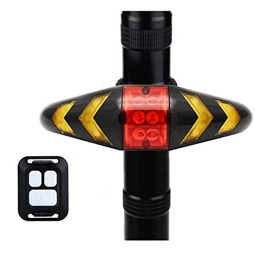 IPX2 Impermeable Control Remoto Inalámbrico Luz Trasera para Bicicleta Luz Trasera para Bicicleta Luces Direccionales Luces Intermitentes Direccionales para Seguridad Noche Dia Cabalgando