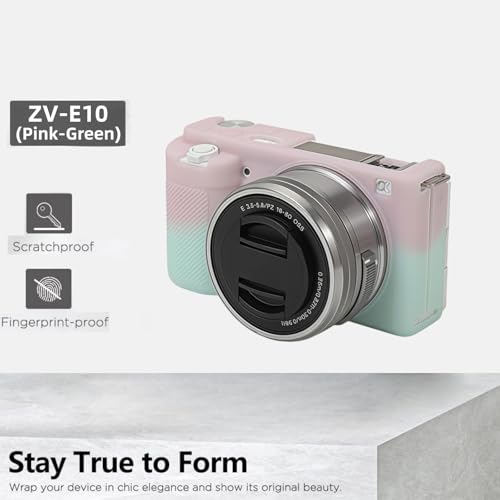 Funda de silicona para cámara Sony ZV-E10 con protectores miniatura 7