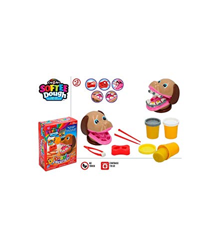 Color Baby- Juego Plastilina Dentista Perros, Multicolor (44801)
