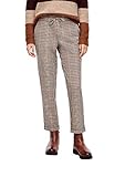 Bund mit Tunnelzug s.Oliver Damen Regular Fit: Karierte Jogpants brown glencheck 44